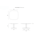 Corto Square Dining Table | Oak