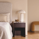 Curva Bedside Table | Mahogany