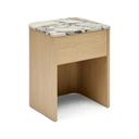 Curva Bedside Table | Oak / Tempest