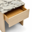 Curva Bedside Table | Oak / Tempest