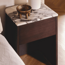 Curva Bedside Table | Mahogany