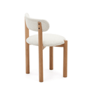 Cushy Dining Chair | White Boucle