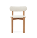 Cushy Dining Chair | White Boucle