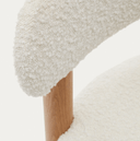 Cushy Dining Chair | White Boucle