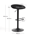 Danua Adjustable Barstool | Black