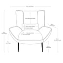 Mona Armchair | Navy