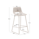 Denver Bar Height Barstool | Oatmeal