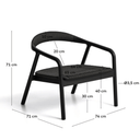 Derile Armchair | Black Oak