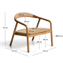 Derile Armchair | Natural Oak