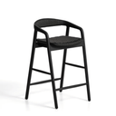 Derile Bench Barstool | Black Oak