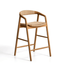 Derile Bench Barstool | Natural Oak