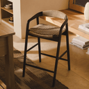 Derile Bench Barstool | Walnut Brown
