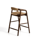 Derile Bench Barstool | Walnut Brown