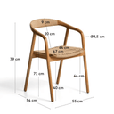 Derile Dining Chair | Natural Oak
