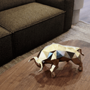Diego the Bull Sculpture | Gold