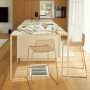 Dunedin Bench Height Patio Barstools SS | Putty