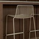 Dunedin Bench Height Patio Barstools SS | Putty