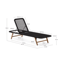 Dandara Patio Lounger | Black