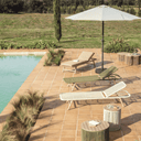 Dandara Patio Lounger | Ecru