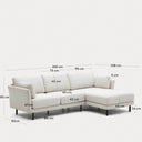 Daylesford Chaise Sofa | Black Leg
