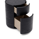 Delto Bedside Table | Black Ash