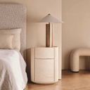 Delto Bedside Table | White Ash
