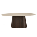 Varmdo Oblong Dining Table | Travertine