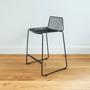 Dunedin Patio Bench Barstool SS | Black