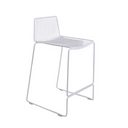 Dunedin Patio Bench Barstool SS | White
