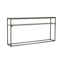 Elle Slim Marble Console Table | Matt Ocean Marble