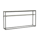 Elle Slim Marble Console Table | Matt Ocean Marble