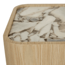 Elsie Bedside Table | Matt Ocean Marble