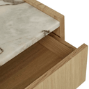 Elsie Bedside Table | Matt Ocean Marble