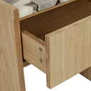 Elsie Bedside Table | Matt Ocean Marble