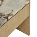 Elsie Bedside Table | Matt Ocean Marble