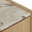 Elsie Bedside Table | Matt Ocean Marble