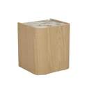 Elsie Bedside Table | Matt Ocean Marble