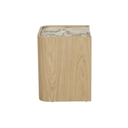 Elsie Bedside Table | Matt Ocean Marble