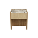 Elsie Bedside Table | Matt Ocean Marble
