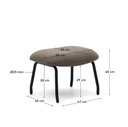 Embla Ottoman | Brown