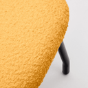 Embla Ottoman | Orange Boucle