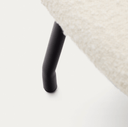 Embla Ottoman | White Boucle