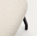 Embla Ottoman | White Boucle