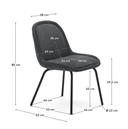 Emily Dining Chair | Dark Grey