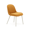 Emily Dining Chair | Orange Boucle
