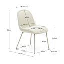 Emily Dining Chair | White Boucle