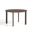 Erice Round Patio Dining Table | Brown