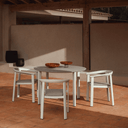 Erice Round Patio Dining Table | Ecru