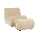Evie Armchair & Ottoman | Marzipan
