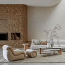 Evie Armchair & Ottoman | Marzipan